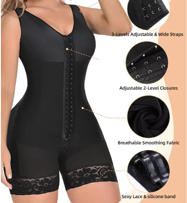 Compression Garment Bodyshaper Fajas Waist Slimming Tummy Control Butt Lifter Faja Open Crotch Shapewear