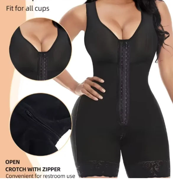 Compression Garment Bodyshaper Fajas Waist Slimming Tummy Control Butt Lifter Faja Open Crotch Shapewear